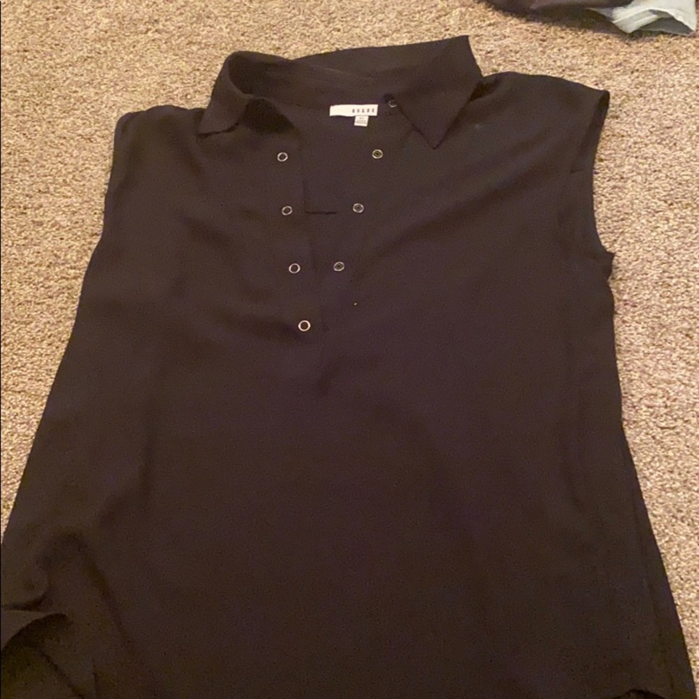 Black tank top blouse